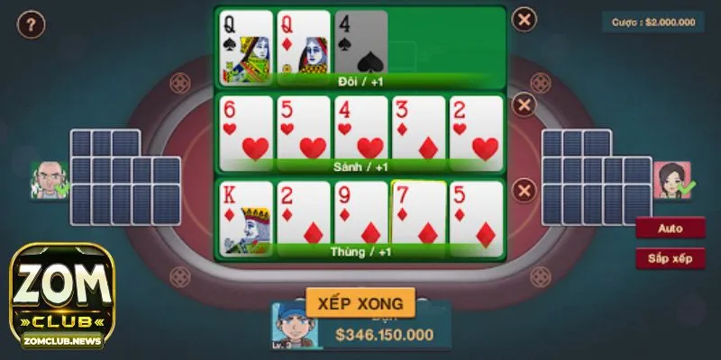 Những phiên bản game bài binh xập xám phổ biến tại Zomclub