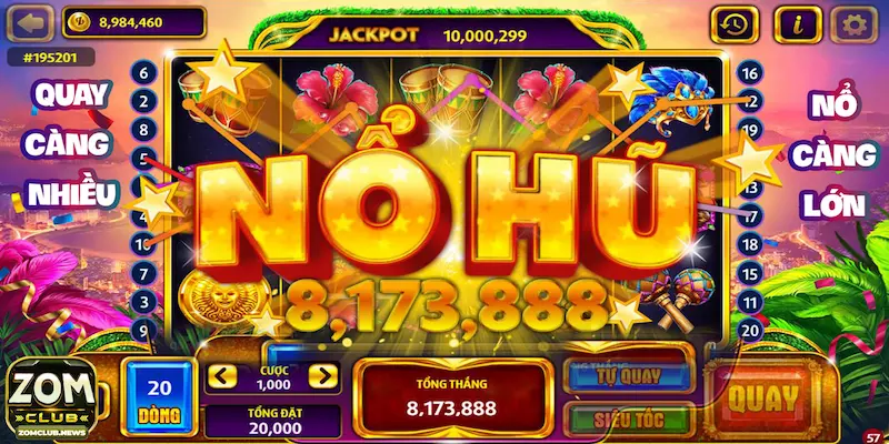 Mẹo chơi nổ hũ Zomclub dễ thắng cần nắm